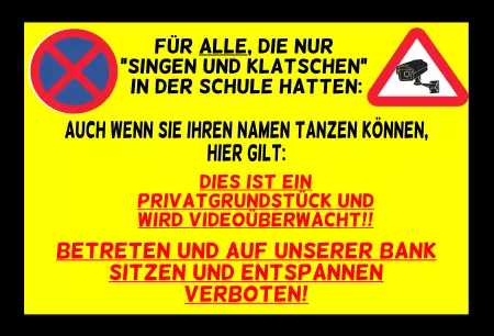Warnschild Zutritt verbotenWarnung - Zutritt verboten Für Alle, die nur 