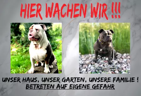 Warnschild Zutritt verbotenWarnung - Zutritt verboten HIER WACHEN WIR !!! Bild