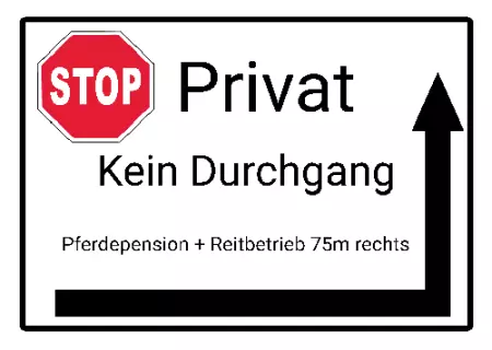 Warnschild Zutritt verboten Warnung - Zutritt verboten Privat - Kein Druchgang Bild