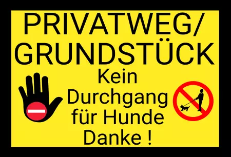 Warnschild Zutritt verboten Warnung - Zutritt verboten PRIVATWEG Bild
