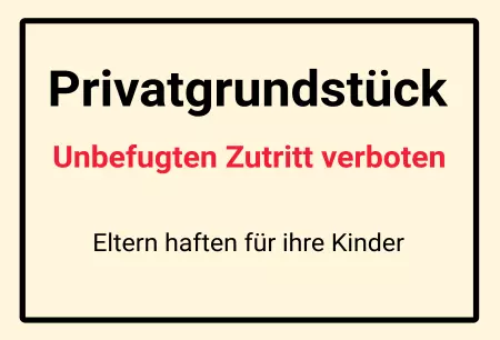 Warnschild Zutritt verbotenWarnung - Zutritt verboten Unbefugten Zutritt verboten Bild